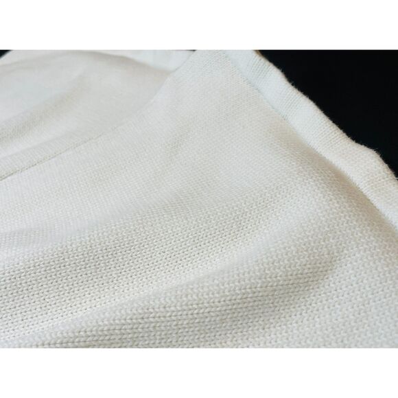 ~ MABLE S/M Sweater Shorts** White Knit Boho Soft Cozy Coastal Beachy Festival - Picture 3 of 11